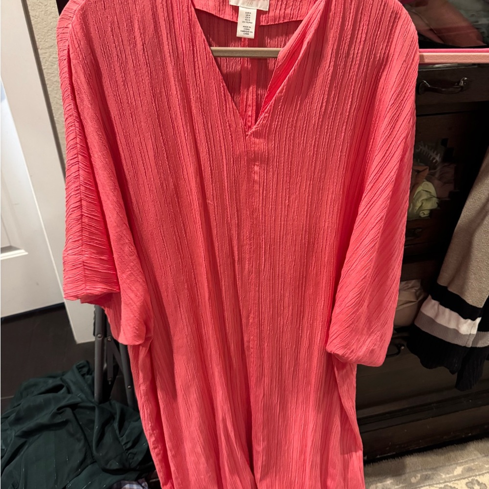 H&M Coral Caftan - Size Mediun